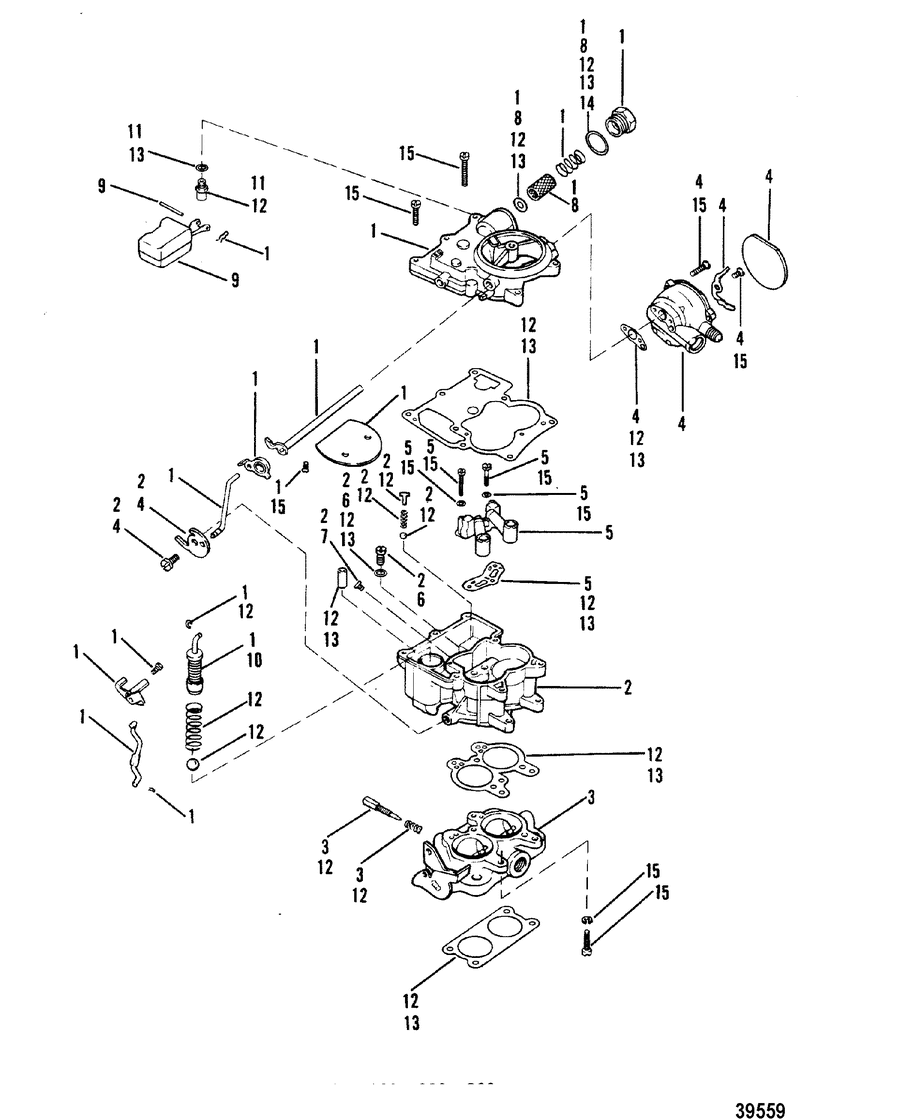 Marine Parts Plus Mercruiser Serial 260 2 BBL. GM 350 V-8 1982-1986 ...