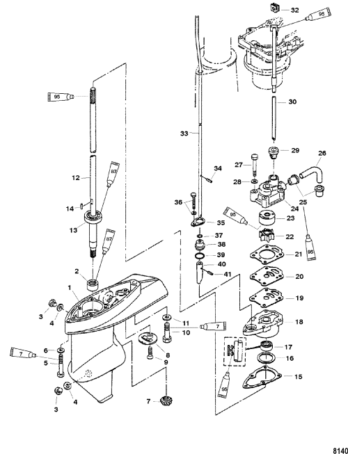 Marine Parts Plus Mercury 4 Serial 5 4-STROKE 8M0056559 15519-160