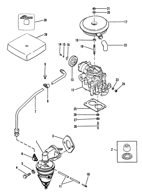 Marine Parts Plus Mercruiser Serial 3.0L GM 181 I-L4 1987 ... 1984 sea ray wiring diagram 